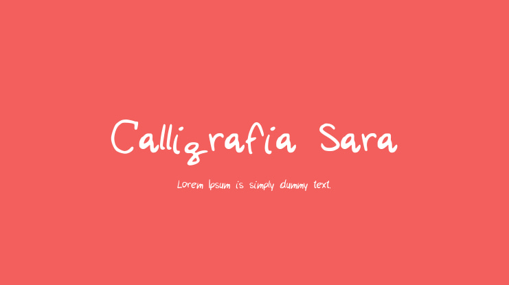 Calligrafia Sara Font