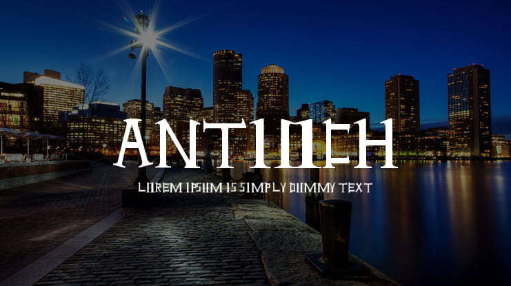 Antioch Font