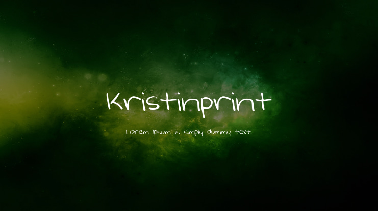 Kristinprint Font