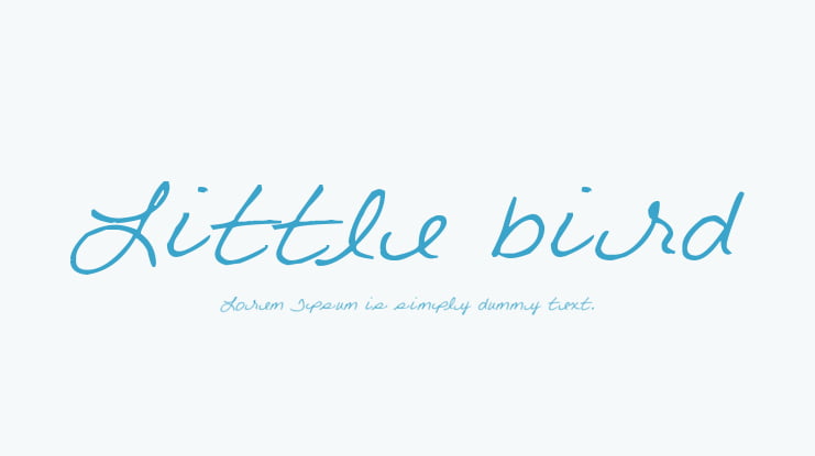 Little bird Font