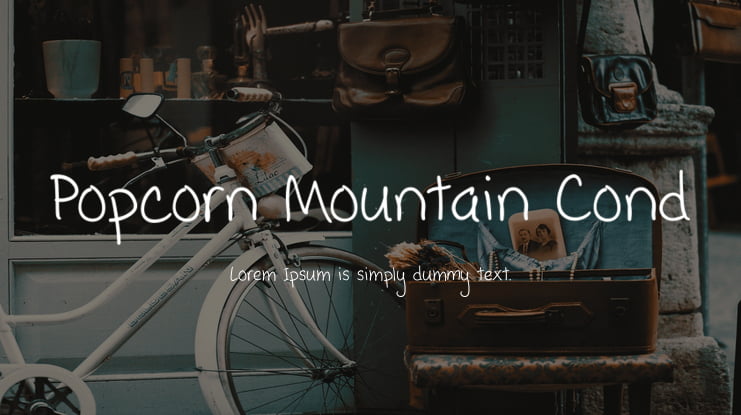 Popcorn Mountain Cond Font Family
