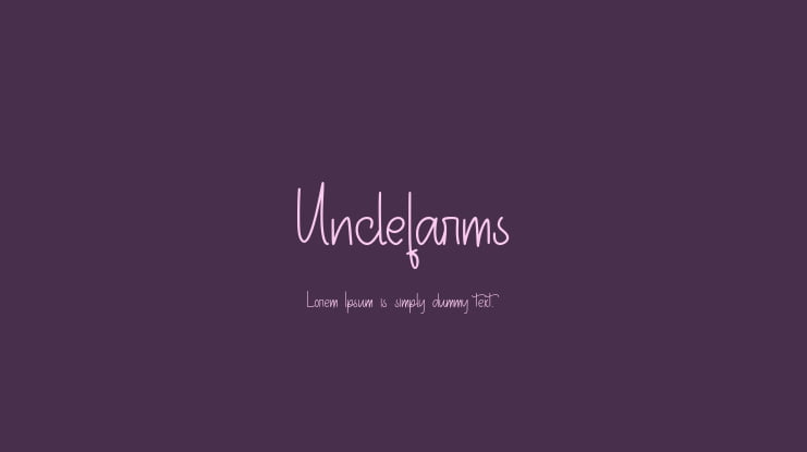 Unclefarms Font