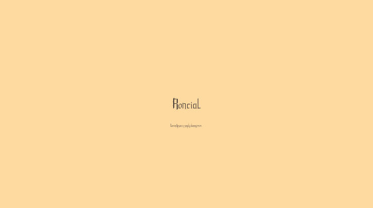 Roncial Font