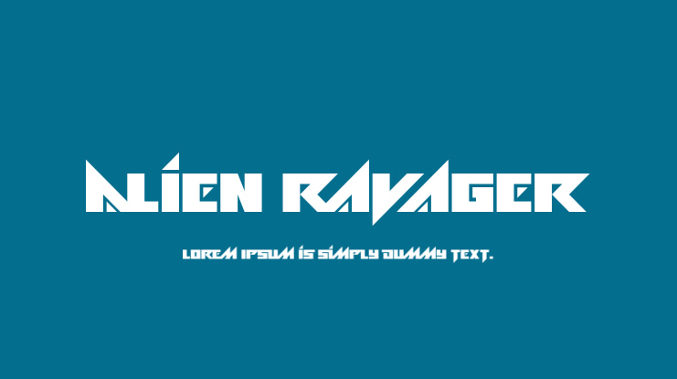 Alien Ravager Font Family