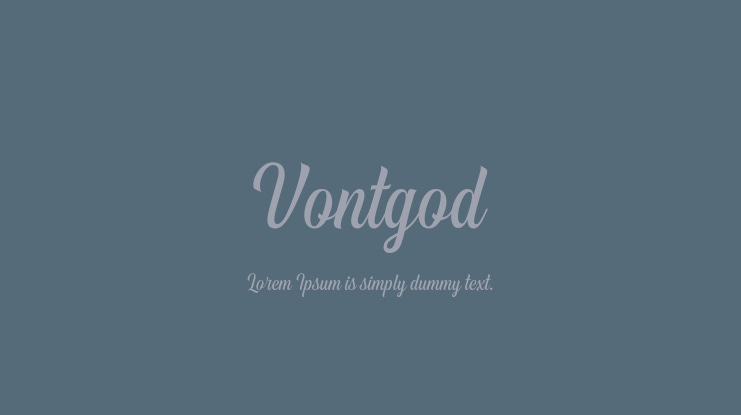 Vontgod Font