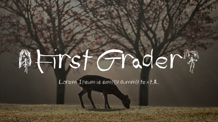 (First Grader) Font