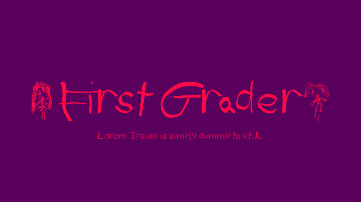 (First Grader) Font