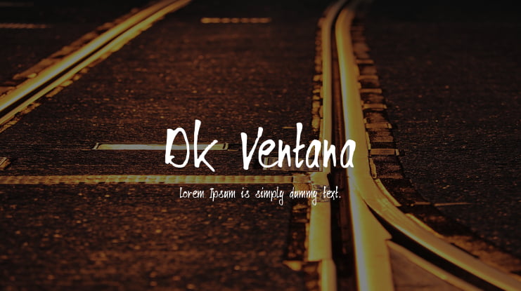 DK Ventana Font