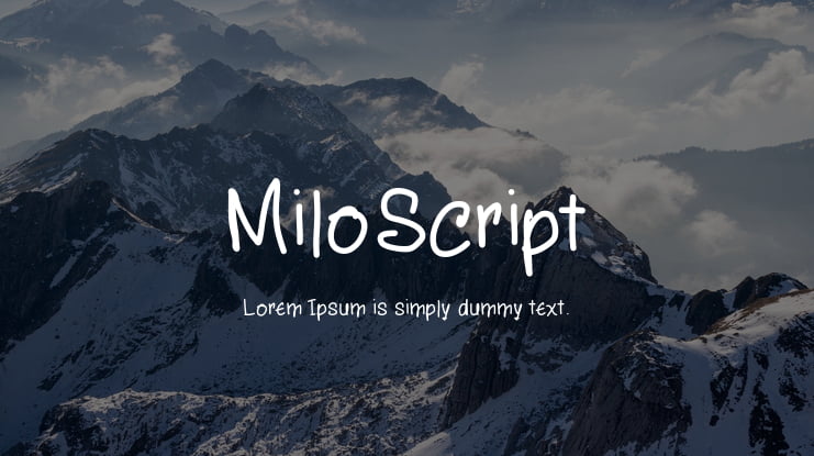 MiloScript Font