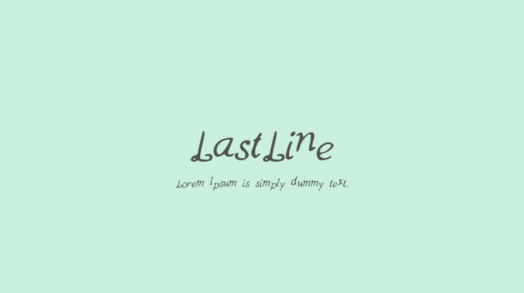 LastLine Font