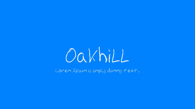 Oakhill Font