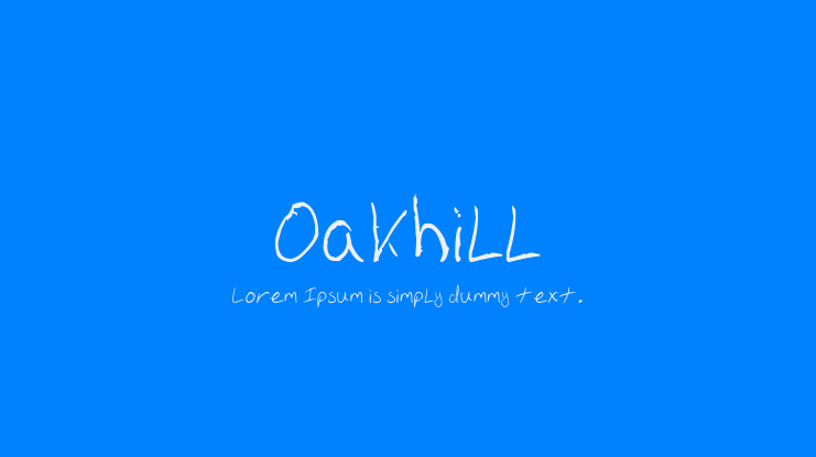 Oakhill Font