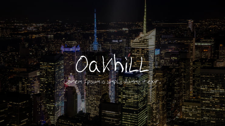 Oakhill Font