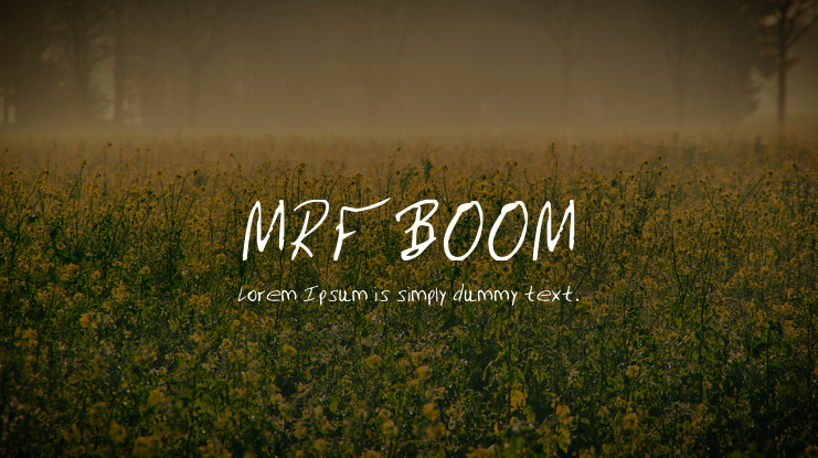 MRFBOOM Font