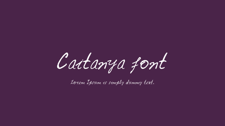 Caitanya font