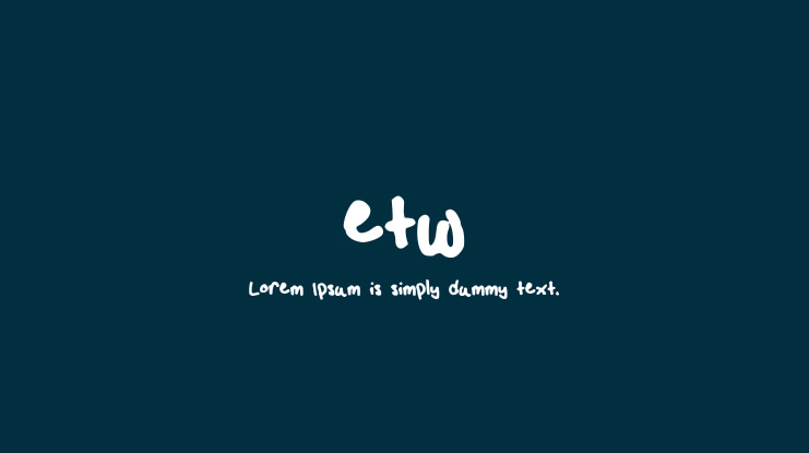 etw Font