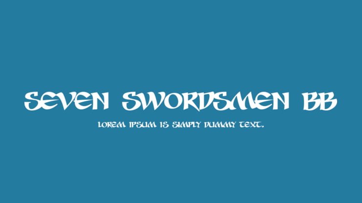 Seven Swordsmen BB Font