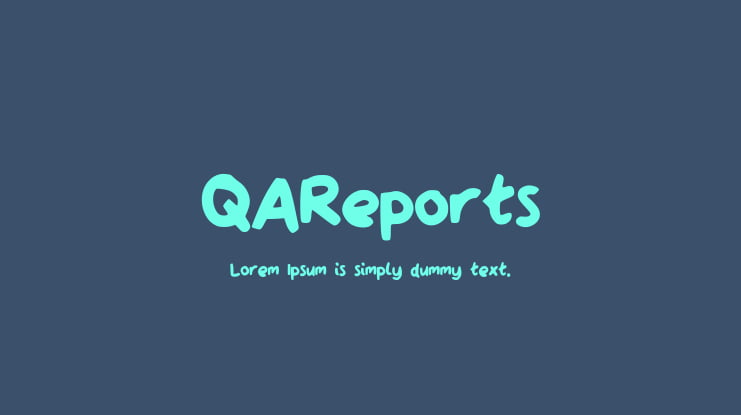 QAReports Font