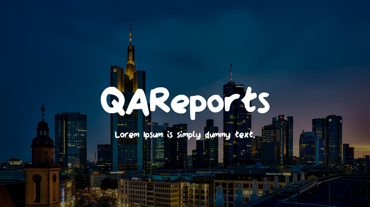 QAReports Font