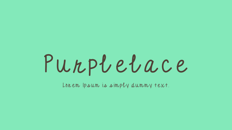 Purplelace Font