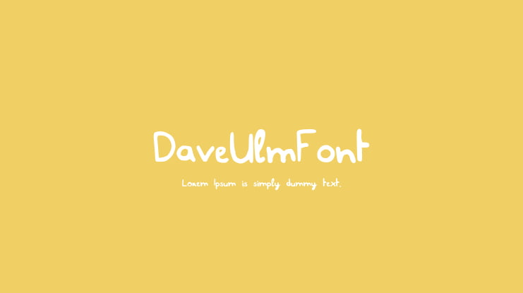 DaveUlmFont Font