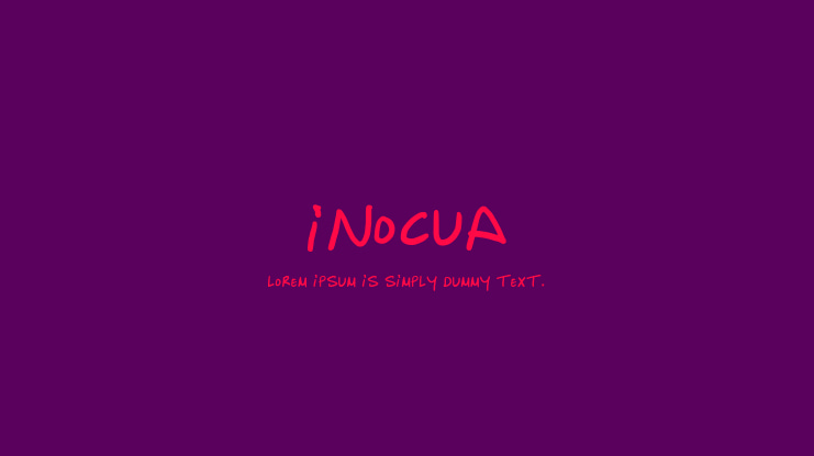 Inocua Font