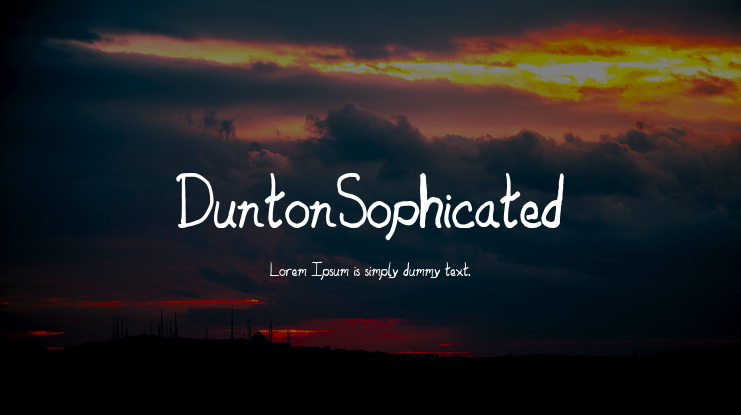 DuntonSophicated Font