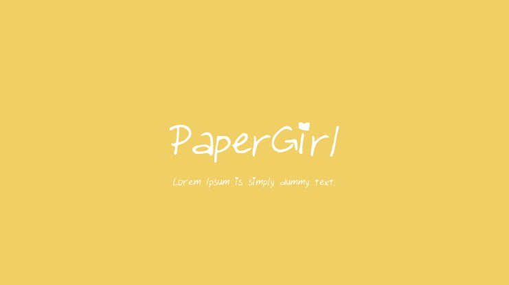 PaperGirl Font