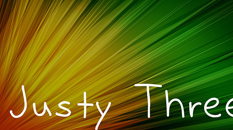 Justy Three Font