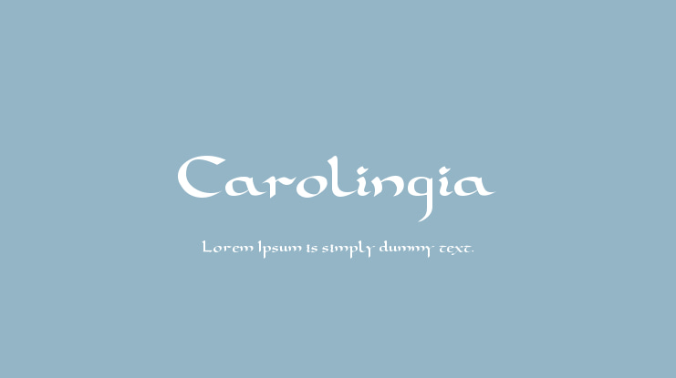 Carolingia Font