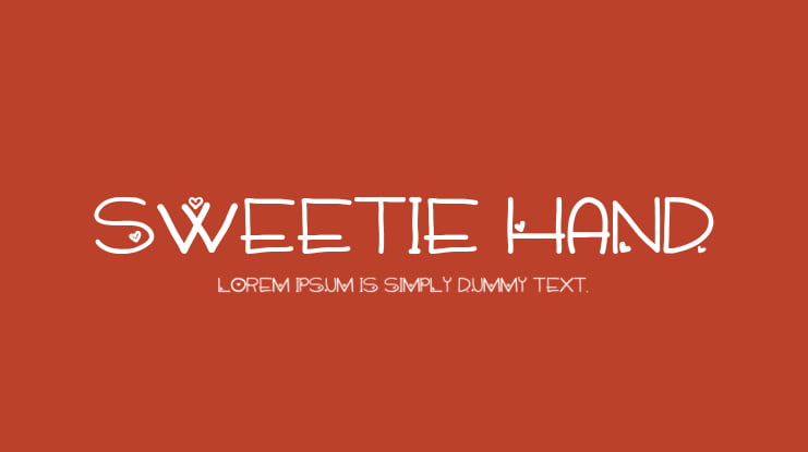 Sweetie Hand Font