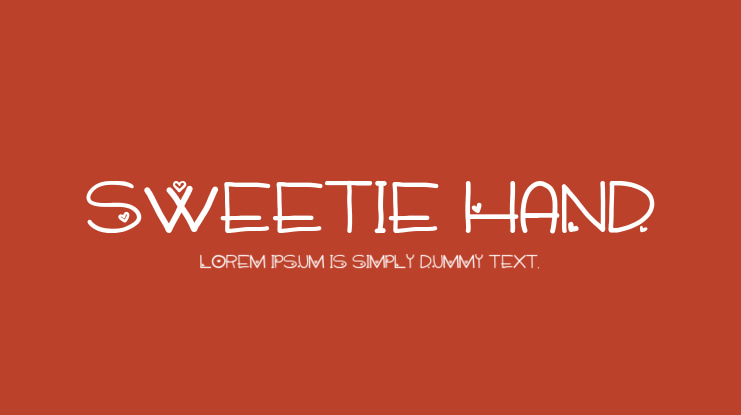 Sweetie Hand Font