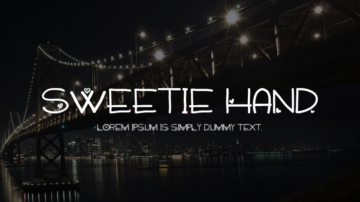 Sweetie Hand Font