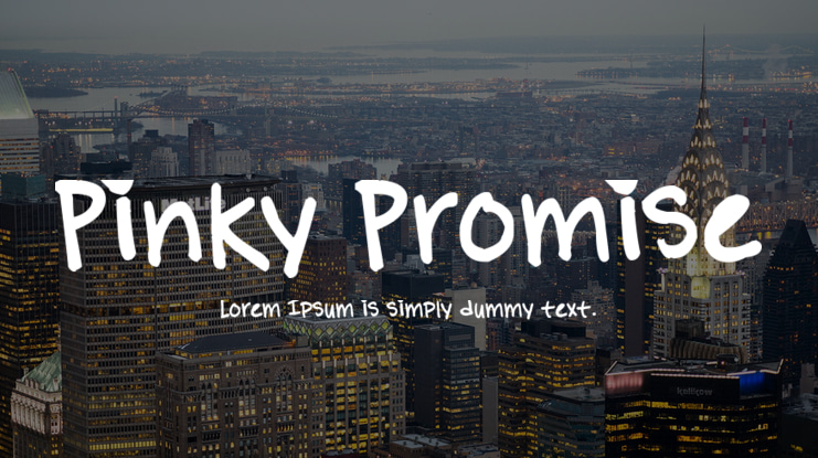 Pinky Promise Font