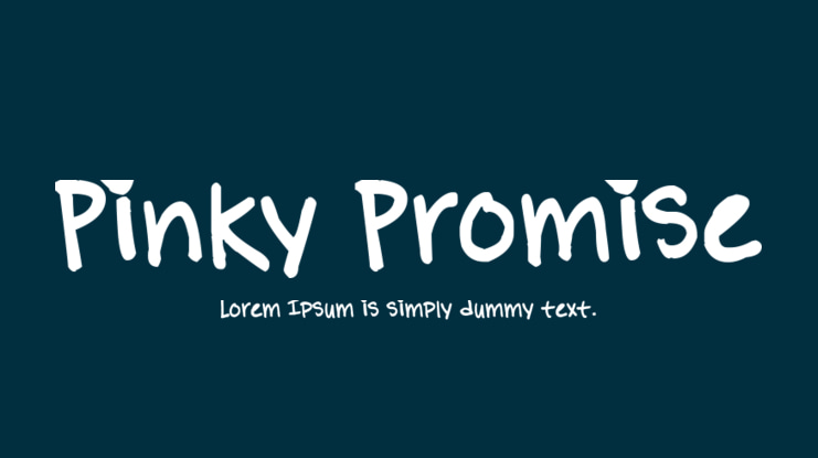 Pinky Promise Font