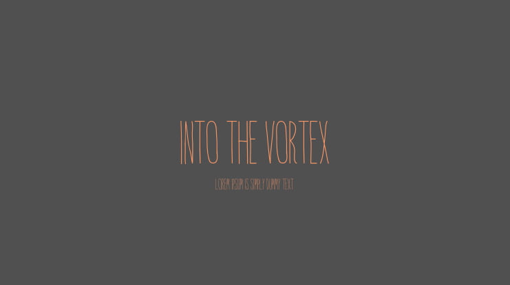Into the Vortex Font