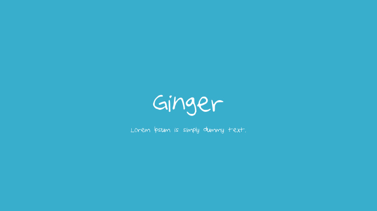 Ginger Font