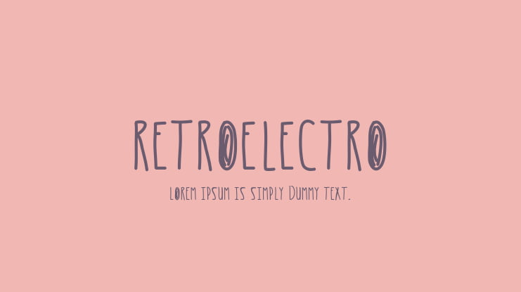 RetroElectro Font