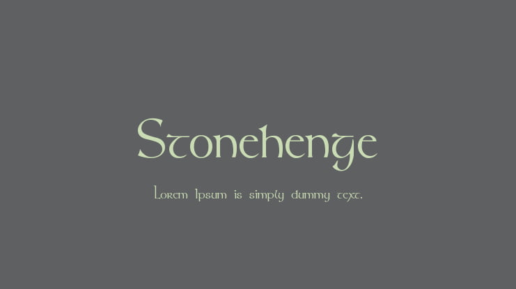 Stonehenge Font