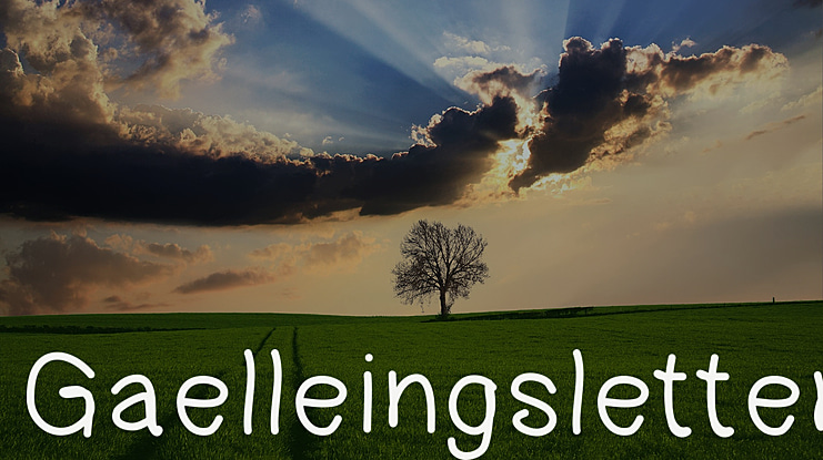 Gaelleingsletter Font