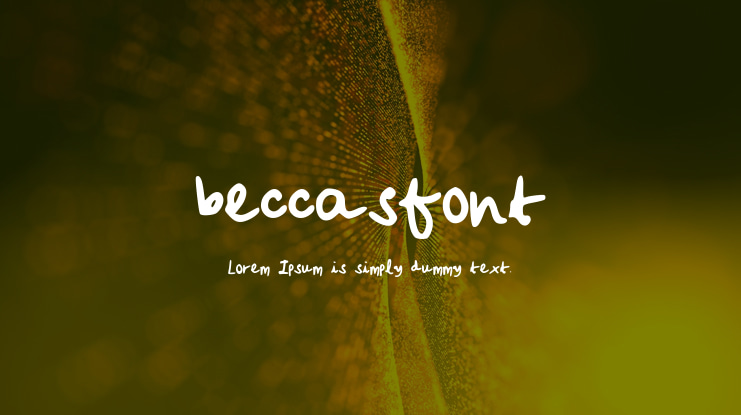 beccasfont Font