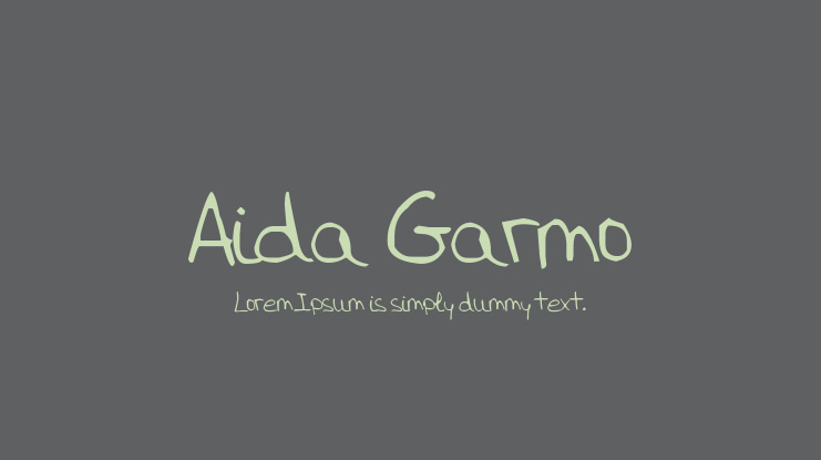 Aida Garmo Font