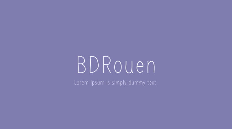 BDRouen Font