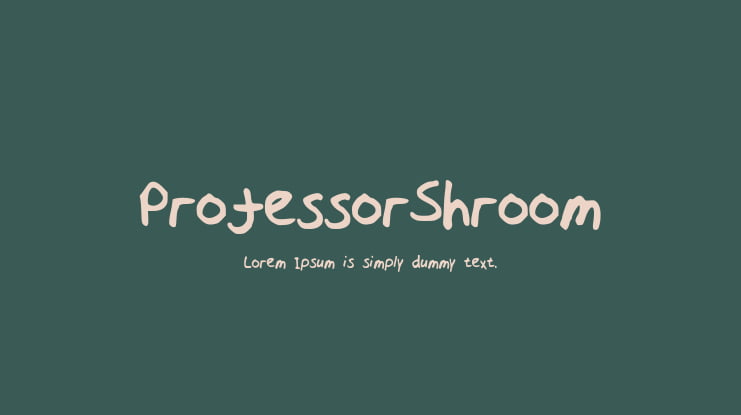 ProfessorShroom Font