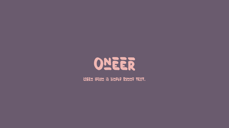 Oneer Font