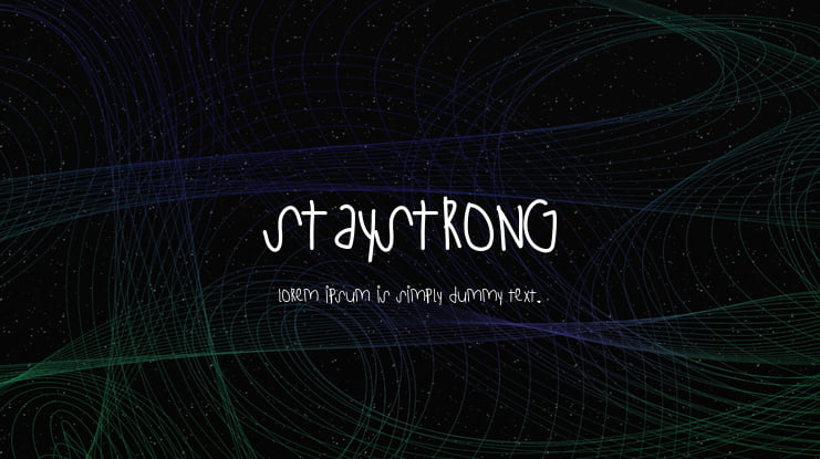 StayStrong Font