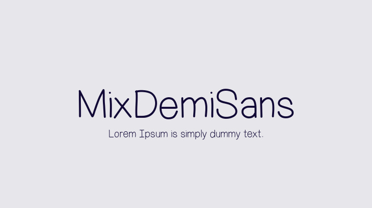 MixDemiSans Font