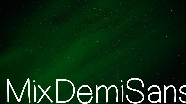 MixDemiSans Font