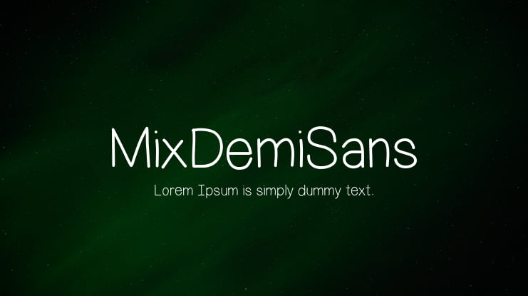 MixDemiSans Font