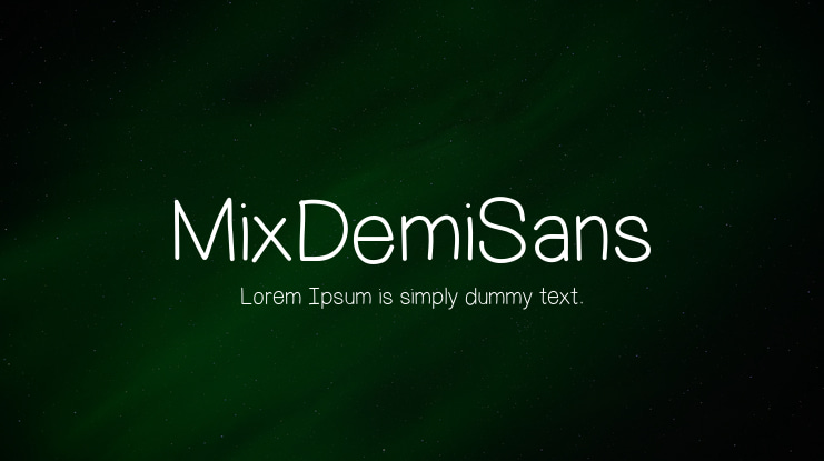 MixDemiSans Font